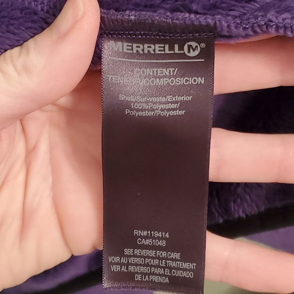 EUC Merrell Fuzzy Full Zip Hooded Jacket - Picture 7 of 8